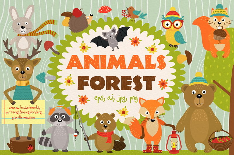 set-animals-of-forest