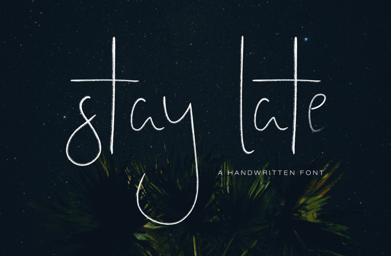 stay-late-a-handwritten-font