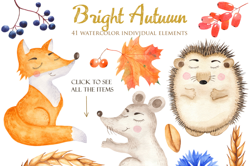 bright-autumn-and-animals-watercolor-clipart