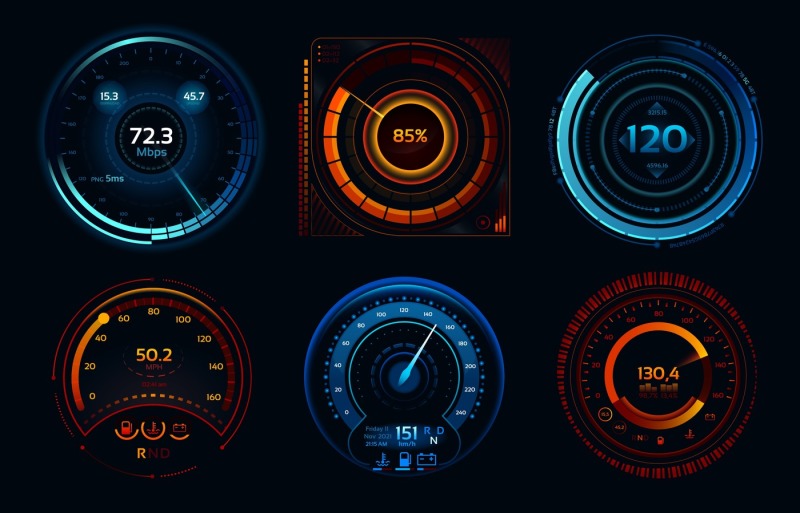 speedometer-indicators-power-meters-fast-or-slow-internet-connection