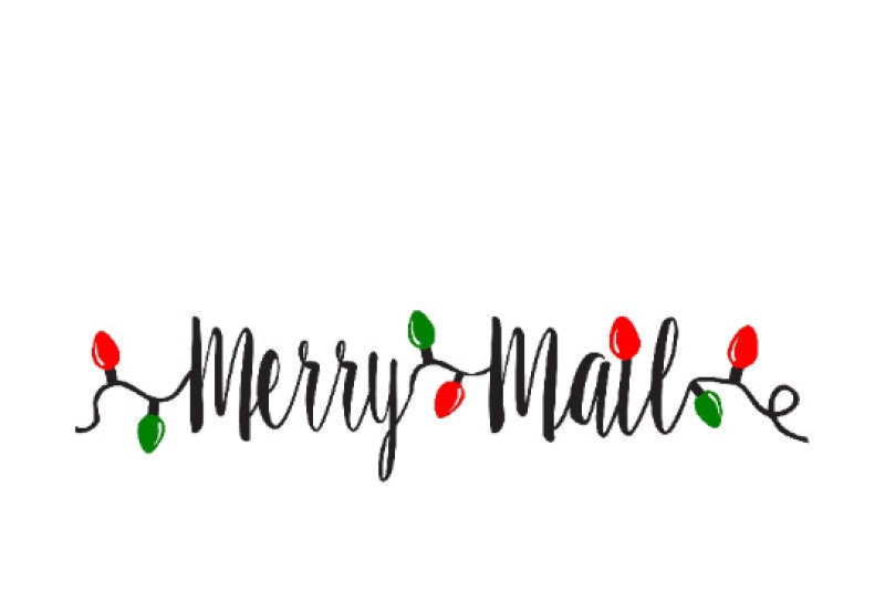 Merry Mail By Buzzcutz Designs Thehungryjpeg Com