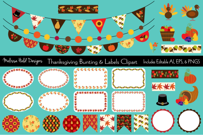 thanksgiving-bunting-amp-label-clipart