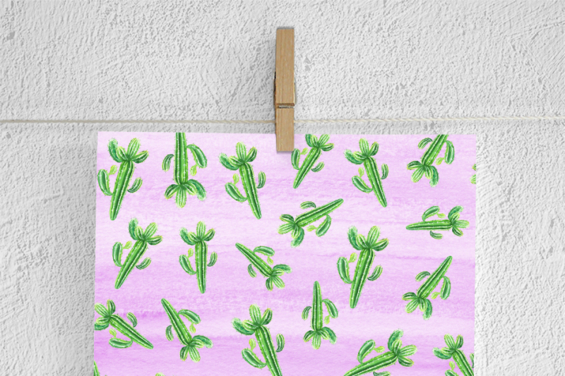 cacti-watercolor-papers