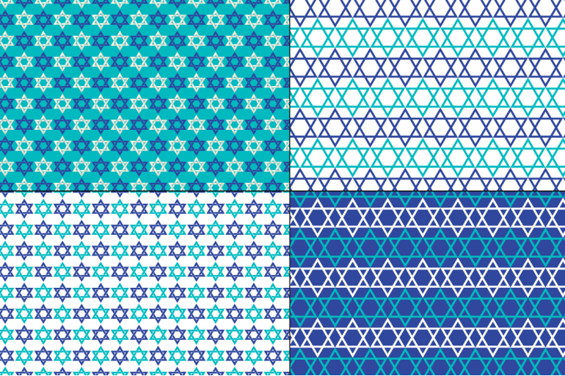 seamless-silver-blue-hanukkah-patterns