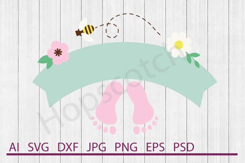 baby-girl-banner-svg-baby-girl-banner-dxf-cuttable-file