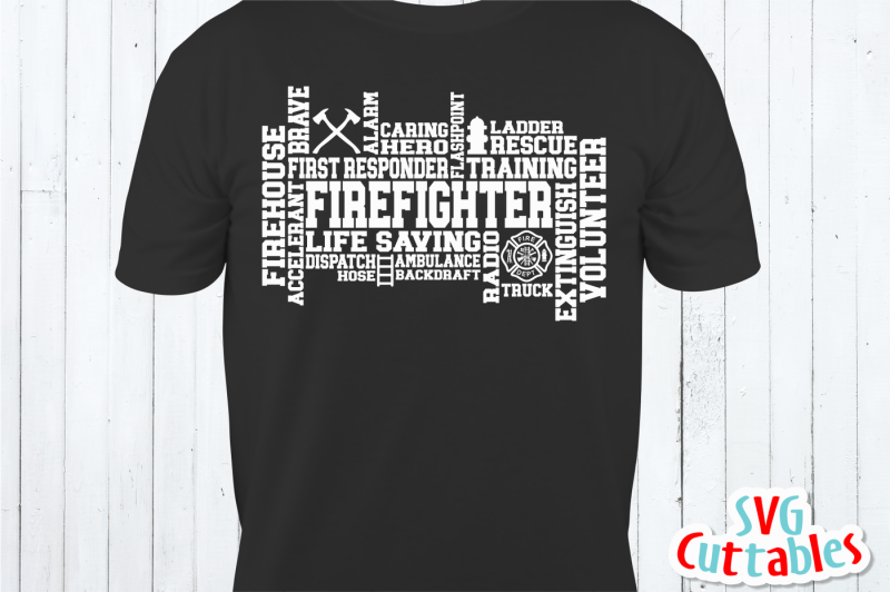 firefighter-word-art-cut-file