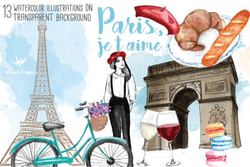 france-paris-watercolor-travel-illustrations