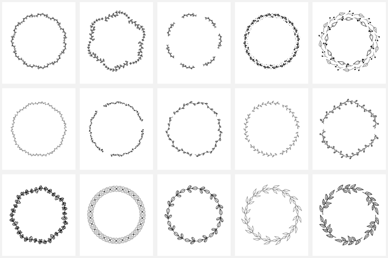 100-hand-drawn-wreaths-and-frames