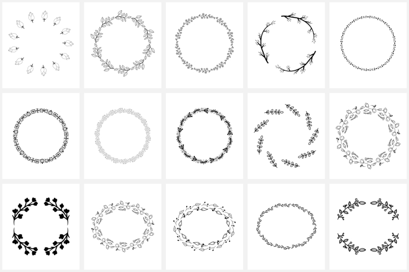 100-hand-drawn-wreaths-and-frames