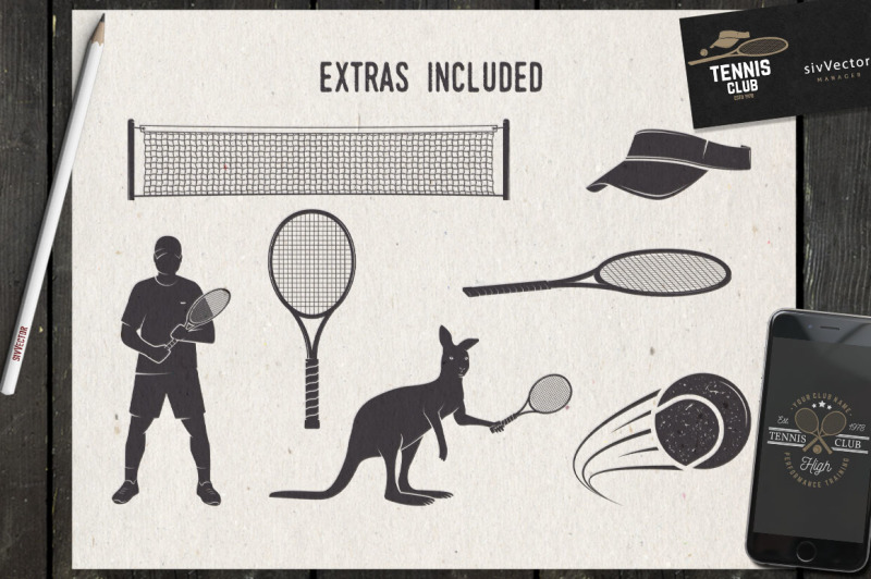 set-of-tennis-club-badges