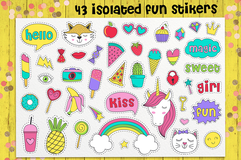 stickers-collection-for-girl