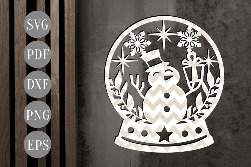 christmas-snowman-papercut-crystal-ball-cut-template-winter-dxf-pdf