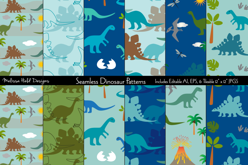 seamless-dinosaur-patterns