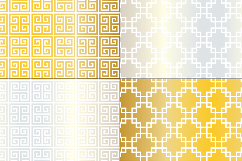 seamless-silver-and-gold-fretwork-patterns