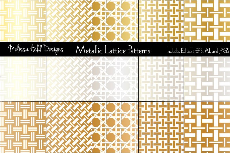 metallic-lattice-patterns