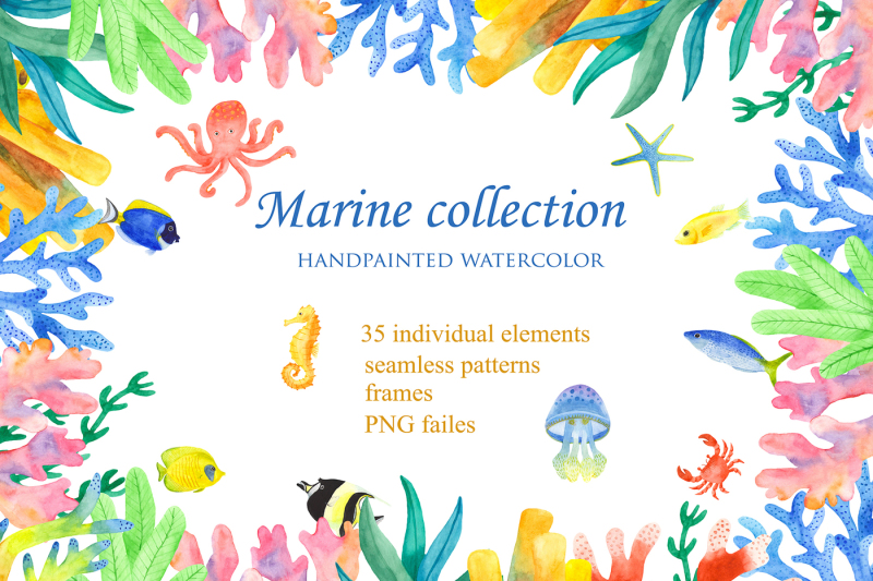 marine-animals-and-plants-sea-creatures-watercolor-clipart