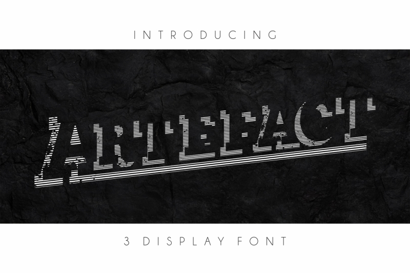 artefactor-display-font-in-3-version