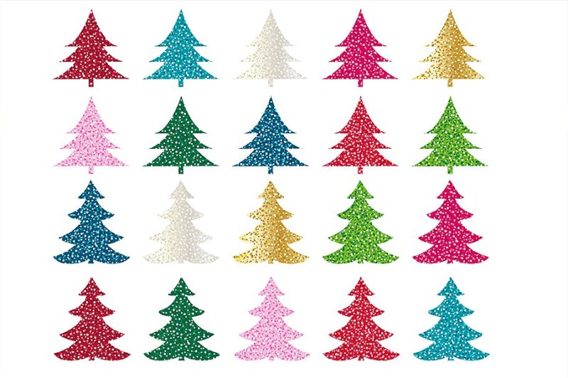 glitter-christmas-trees-clipart