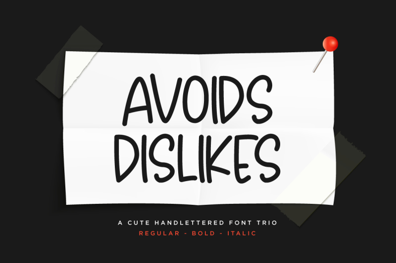 avoids-dislikes-3-handmade-font