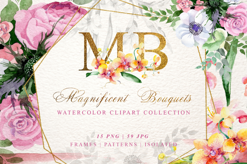 magnificent-bouquets-watercolor-png