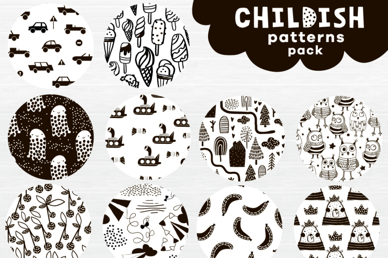 childish-b-and-w-patterns-pack