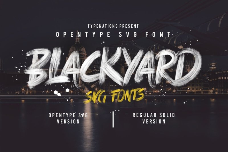 blackyard-opentype-svg-font
