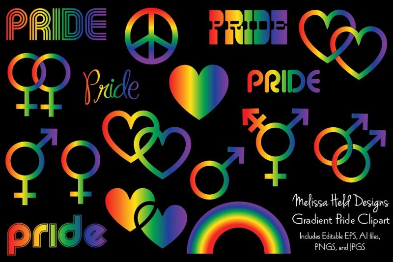 gradient-rainbow-pride-clipart