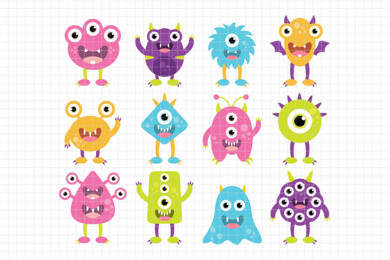 silly-monsters-digital-clipart-les-cl03b