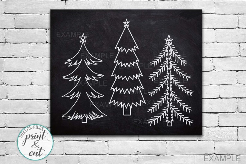 primitive-vintage-christmas-trees-bundle-vertical-sign-svg-dxf
