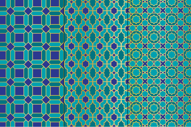 seamless-blue-amp-gold-moroccan-patterns