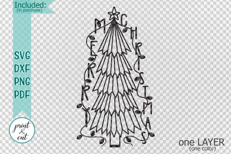 vertical-vintage-merry-christmas-tree-sign-svg