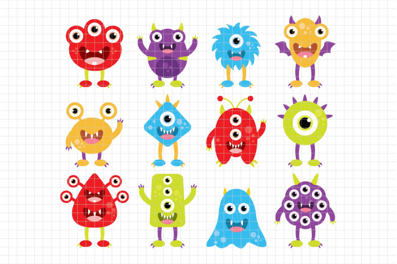 silly-monsters-digital-clipart-les-cl03a