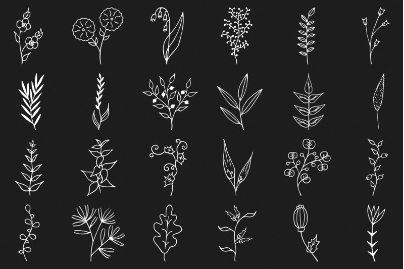 hand-drawn-wreaths-laurels-and-branches-floral-collection