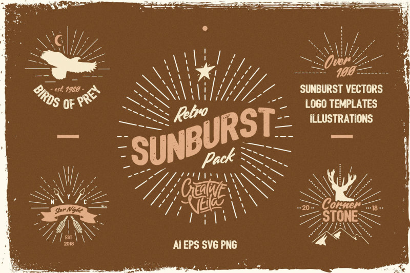 vintage-glory-sunburst-vector-set