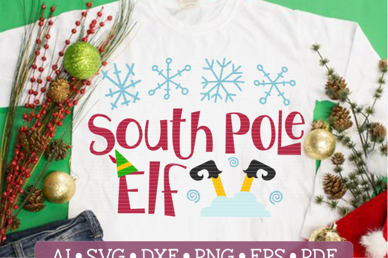 South Pole Elf Christmas Svg By Crunchy Pickle Thehungryjpeg Com