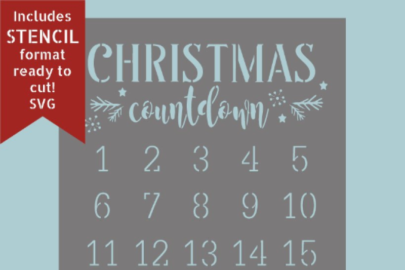 Advent Calendar Svg By Buzzcutz Designs Thehungryjpeg Com