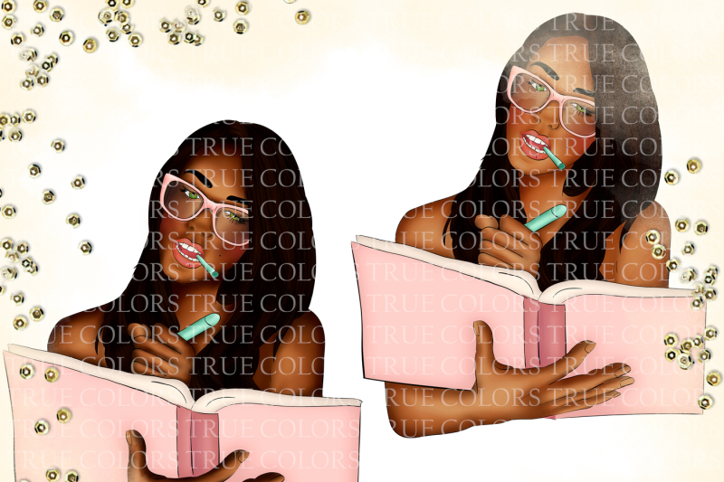 dark-skin-planner-girl-clip-art-fashion-illustration