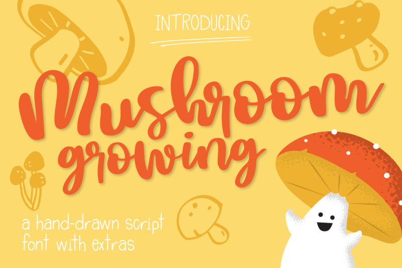 mushroom-growing-script-font