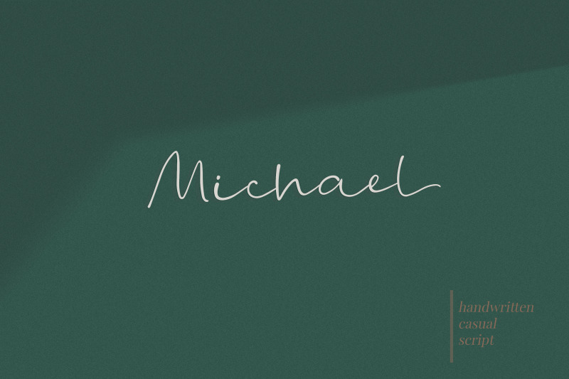 michael-a-modern-handwritten-font