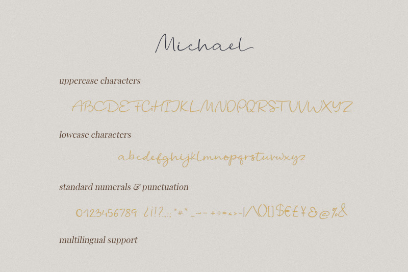 Michael A Modern Handwritten Font By Taningreen Thehungryjpeg Com