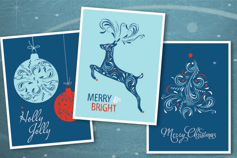 christmas-card-set-with-vector-illustrations