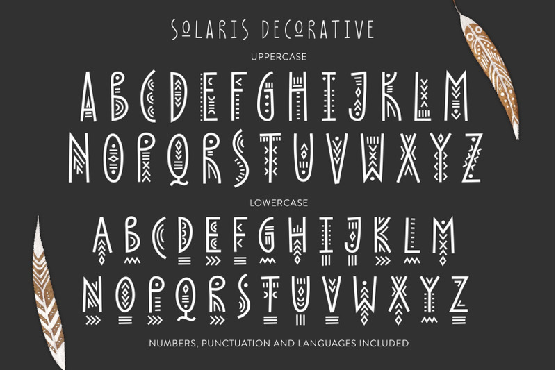 Solaris Tribal Font Family By Struvictory Art Thehungryjpeg Com