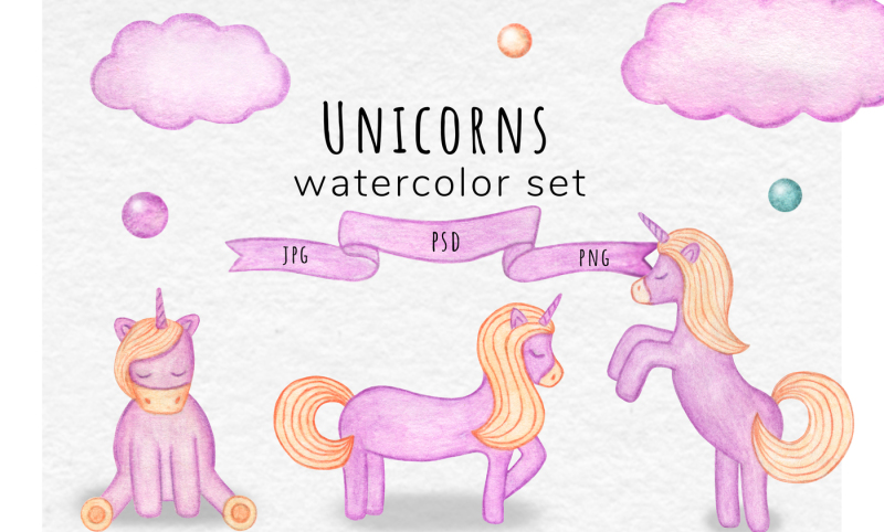watercolor-unicorn-mini-set