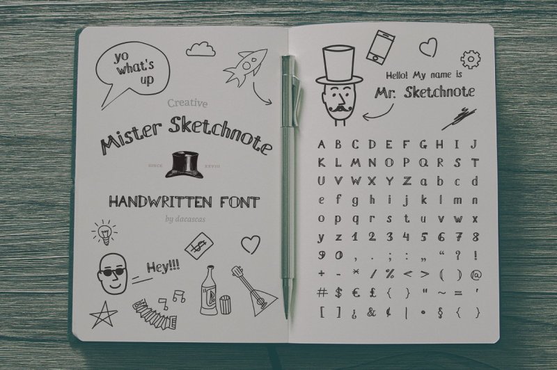 mister-sketchnote-handwritten-font