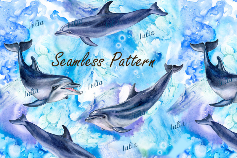 watercolor-dolphins