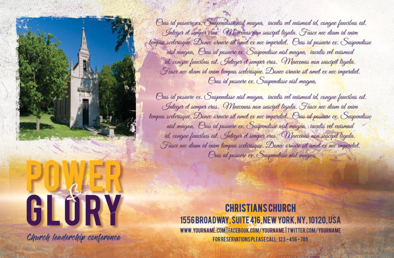 glory-and-power-church-flyer
