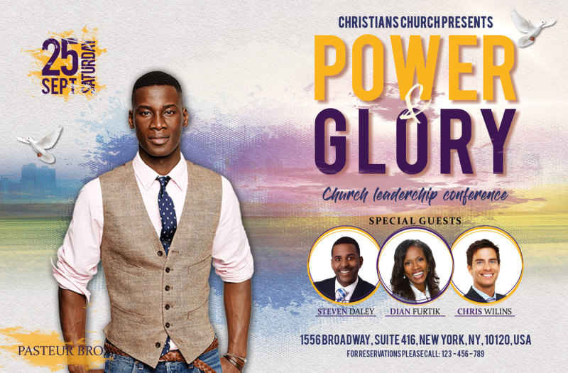 glory-and-power-church-flyer