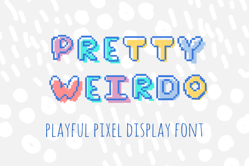 pretty-weirdo-pixel-display-font