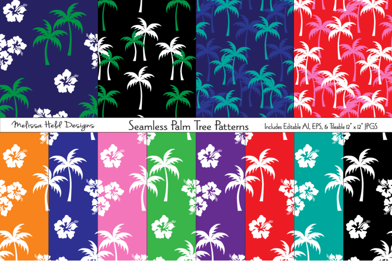 seamless-palm-tree-patterns