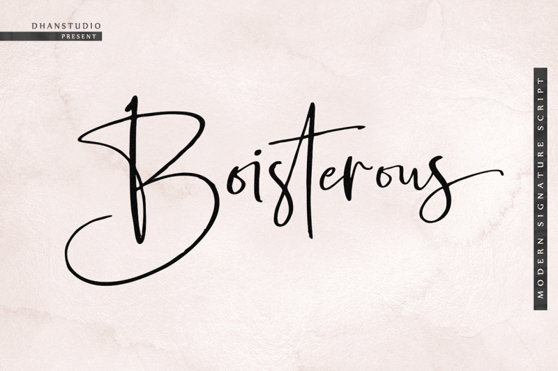 boisterous-signature-script